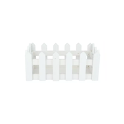 Maceta Con Cerco Valla De Madera Para Decoración 21 X 11 Cm