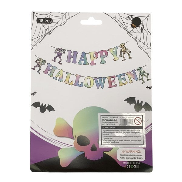 Guirnalda De Cartón Happy Halloween En Bolsa