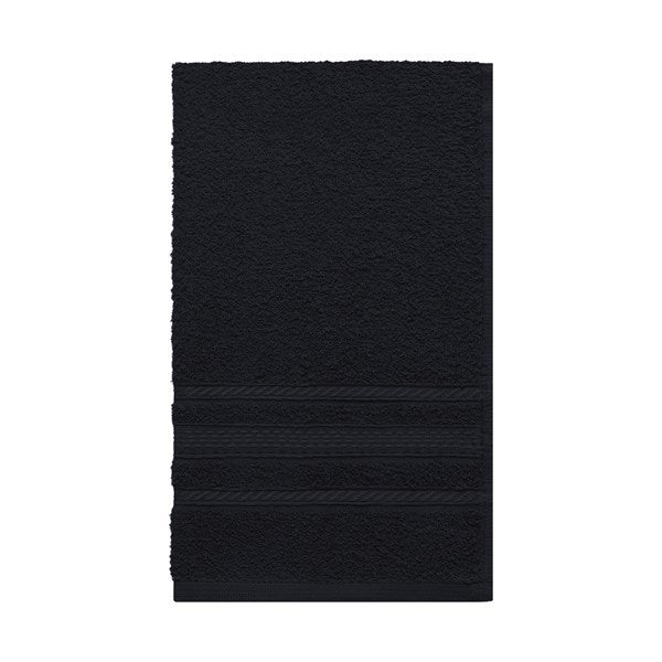 Toalla de mano 100% algodón 40x65cm 280g negro Berlina by Teka
