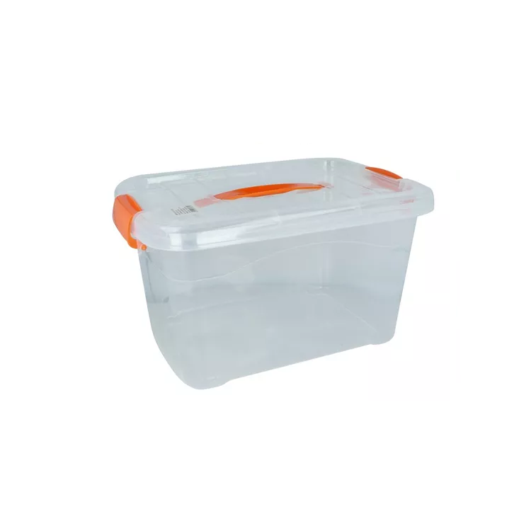 Caja Organizadora Plástica Con Tapa Y Asas Hogar Guarda Todo