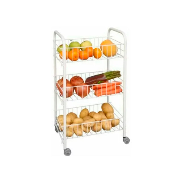 Carrito frutero de 3 estantes