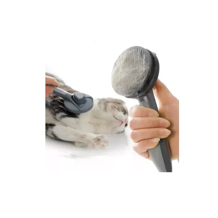 Cepillo De Sacar Pelo Para Mascota Botón De Fácil Limpieza