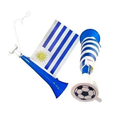 Corneta Con Bandera De Uruguay Mundial Cotillón Fiesta