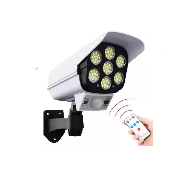 Reflector Foco Luz Led Exterior Panel Solar Con Sensor