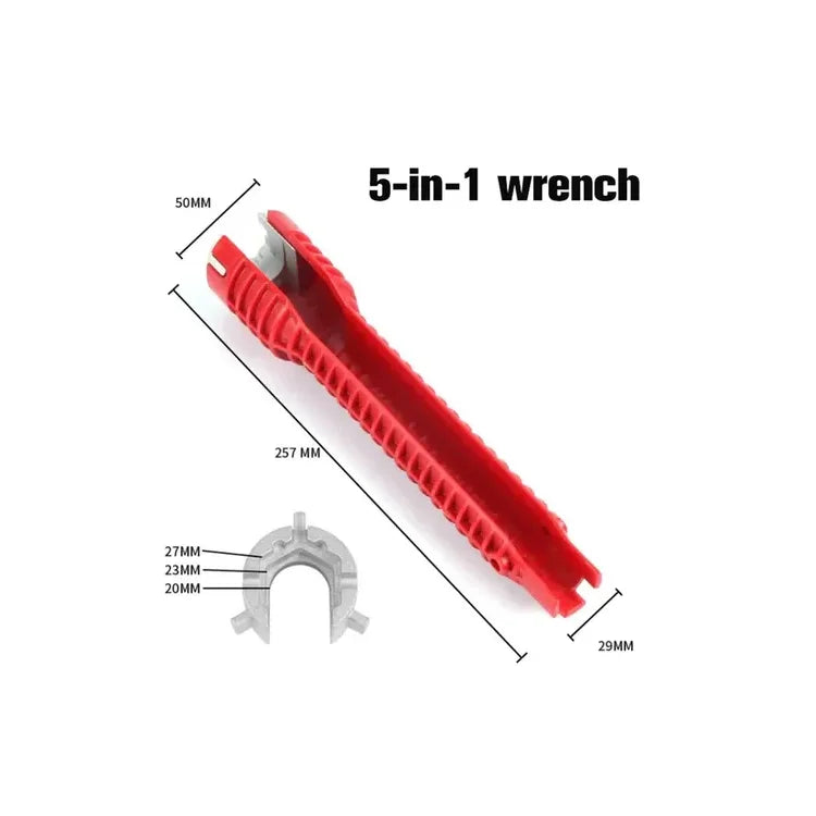 Llave Inglesa 5 En 1 Para Sanitaria Fregadero