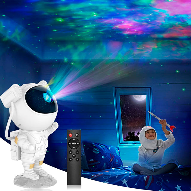 Lampara de astronauta proyector de estrellas