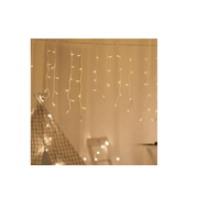 Cortina Luces Navideñas Led Decoración Luz Navidad 3x3mts