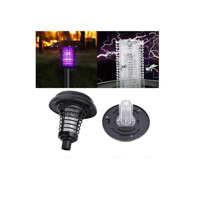 Lampara Led Solar Tipo Estaca Exterior Mata Mosquito