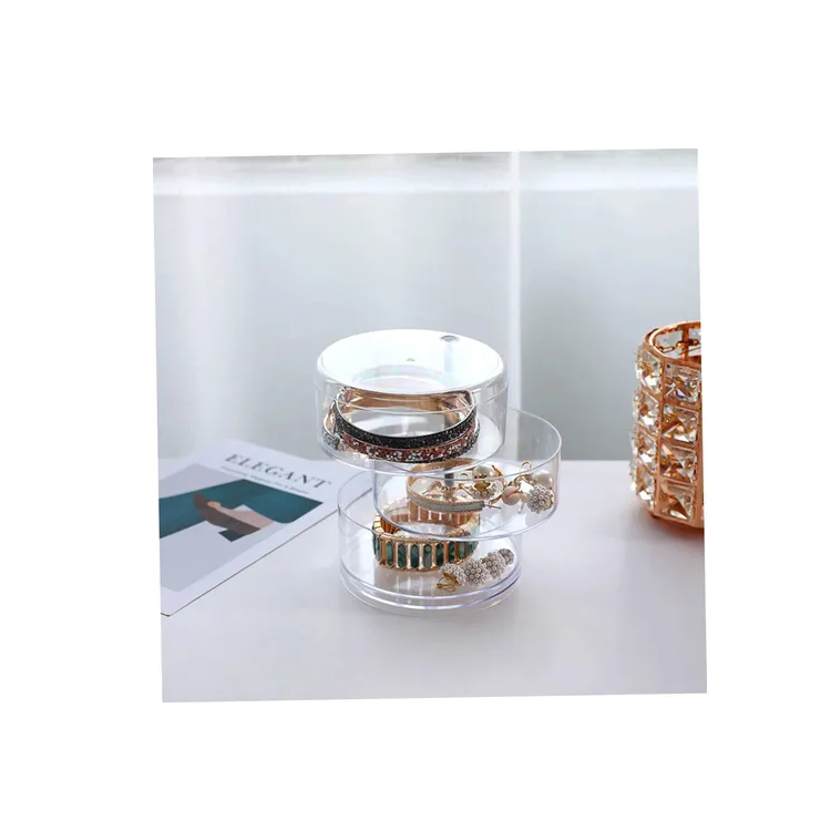 Organizador Acrílico 360o Para Accesorios 14x11cm