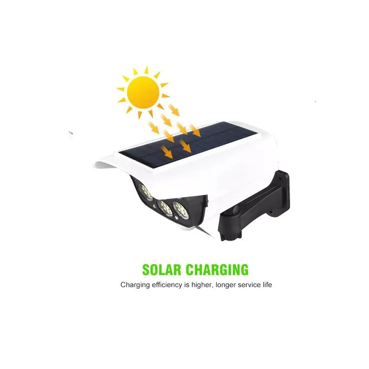 Reflector Foco Luz Led Exterior Panel Solar Con Sensor