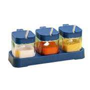 Set 3 Condimenteros Especieros Grandes Con Tapa Y Cuchara