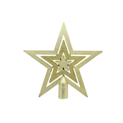 Puntero De Navidad Estrella Dorada 20x21cm