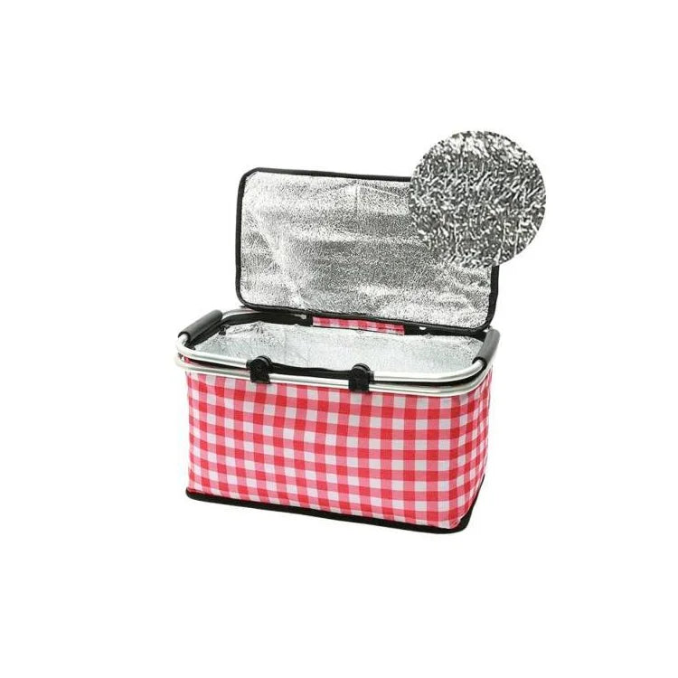 Canasta Cesta Térmica Plegable Para Picnic 46x26x22cm