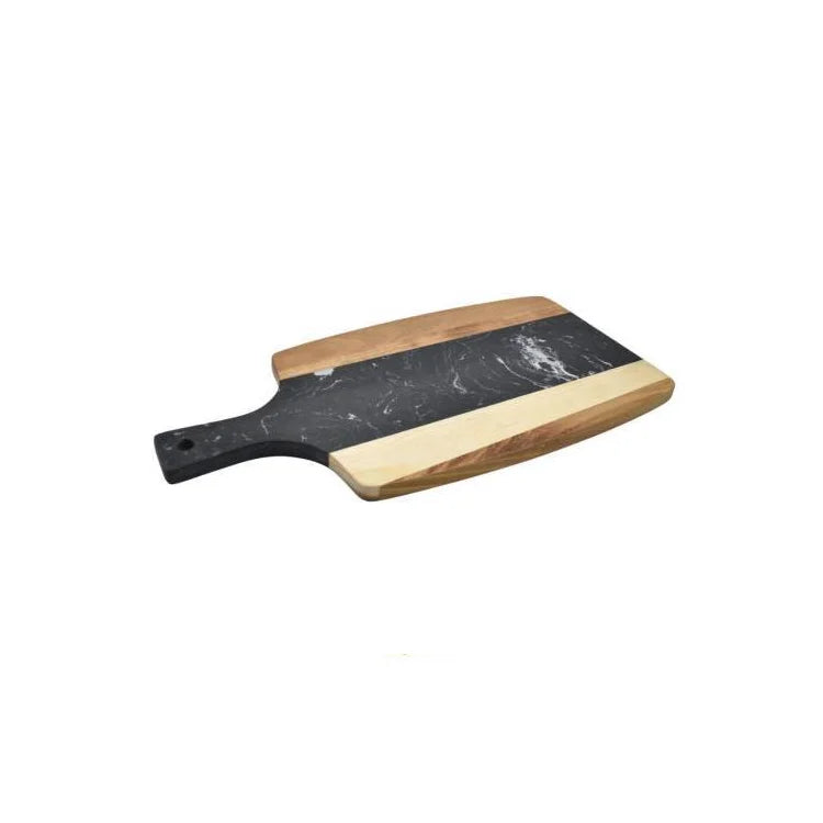 Tabla Combinada De Madera Y Mármol 38x19x1.2cm
