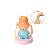 Botella Infantil Diseño Oso 2 En 1 Con Sorbito