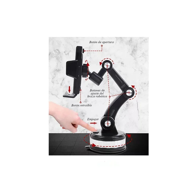 Soporte Celular Auto Camioneta . Articulado 360