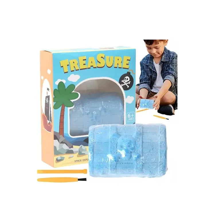 Kit De Excavacion Cofre Juguete Exploracion Niños Arena Pira
