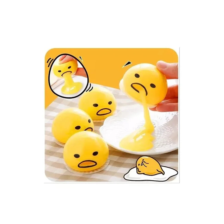 Amansaloco Yema De Huevo Que Vomita Slime Bromas Anti Estrés