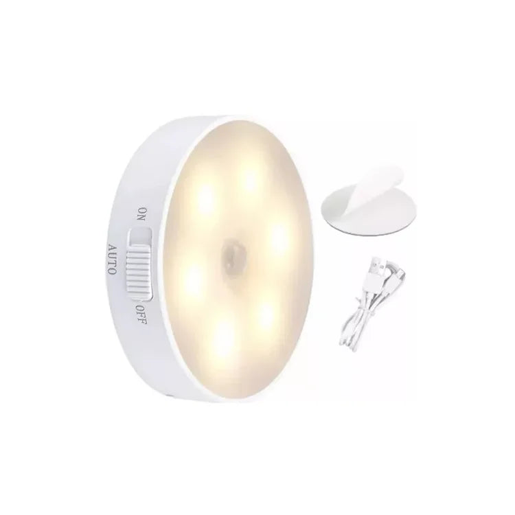Luz Led Inalámbrica Usb Adhesiva Sensor Mov Ropero Escaleras