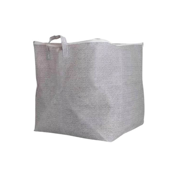 Bolso Multiuso De Tela Con Asas Y Cierre 60x50x70cm