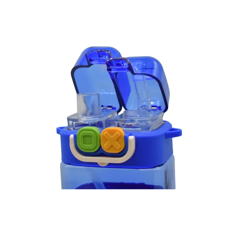 Botella Infantil De Dinosaurio Doble Pico 450ml.