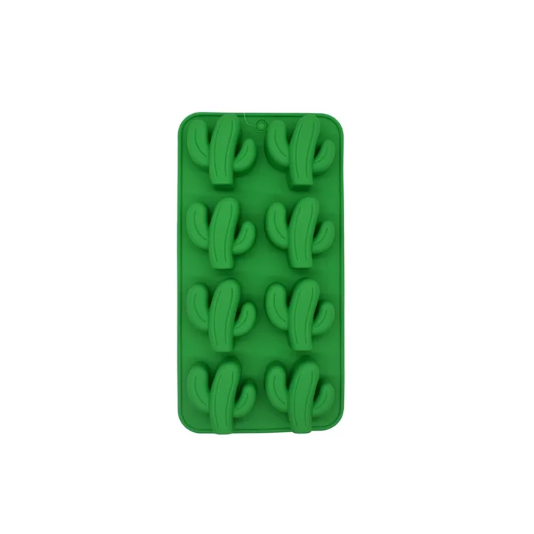 Molde De Silicon Con Forma De Cactus Para Bombones Hielo Etc