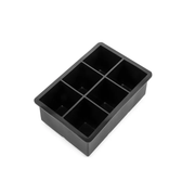 Molde De Silicona Para Hielo En Cubos 17x11.5x5cm Negro