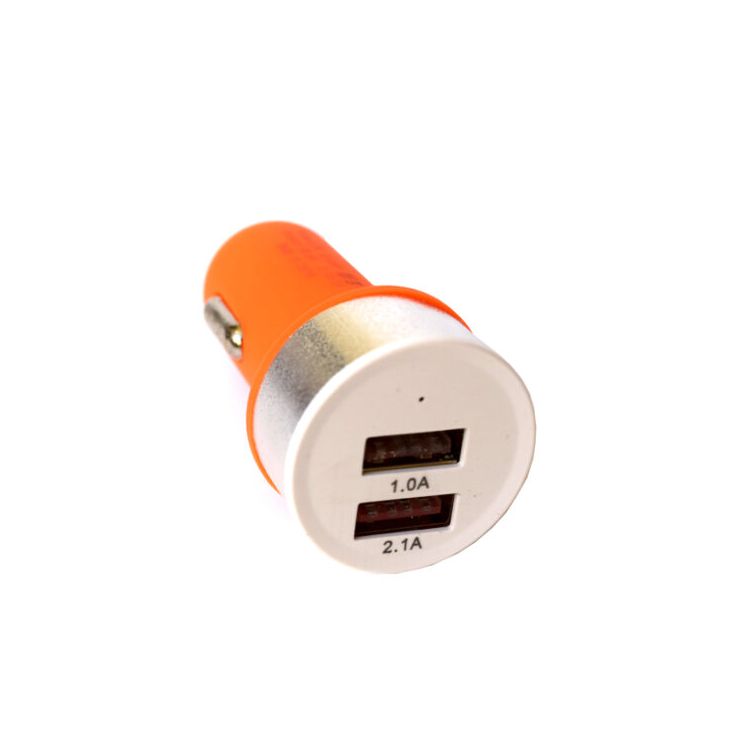 Cargador 2 Usb 12 V Cilíndrico