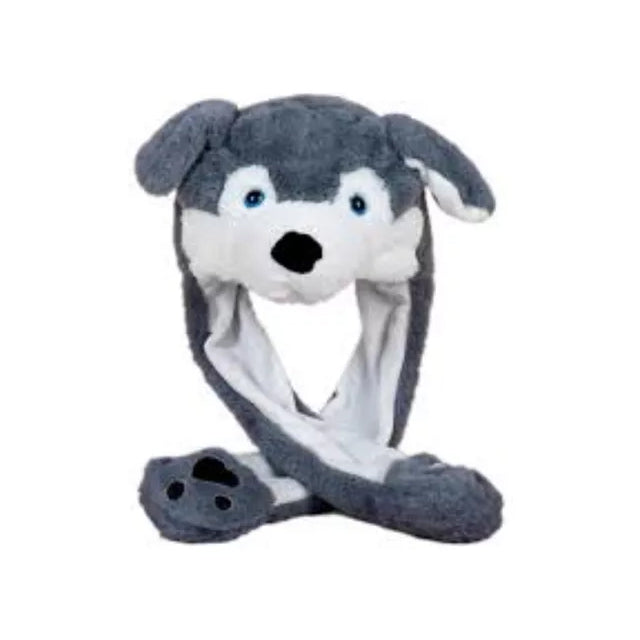 Gorro de animales con orejas móviles y luz led.