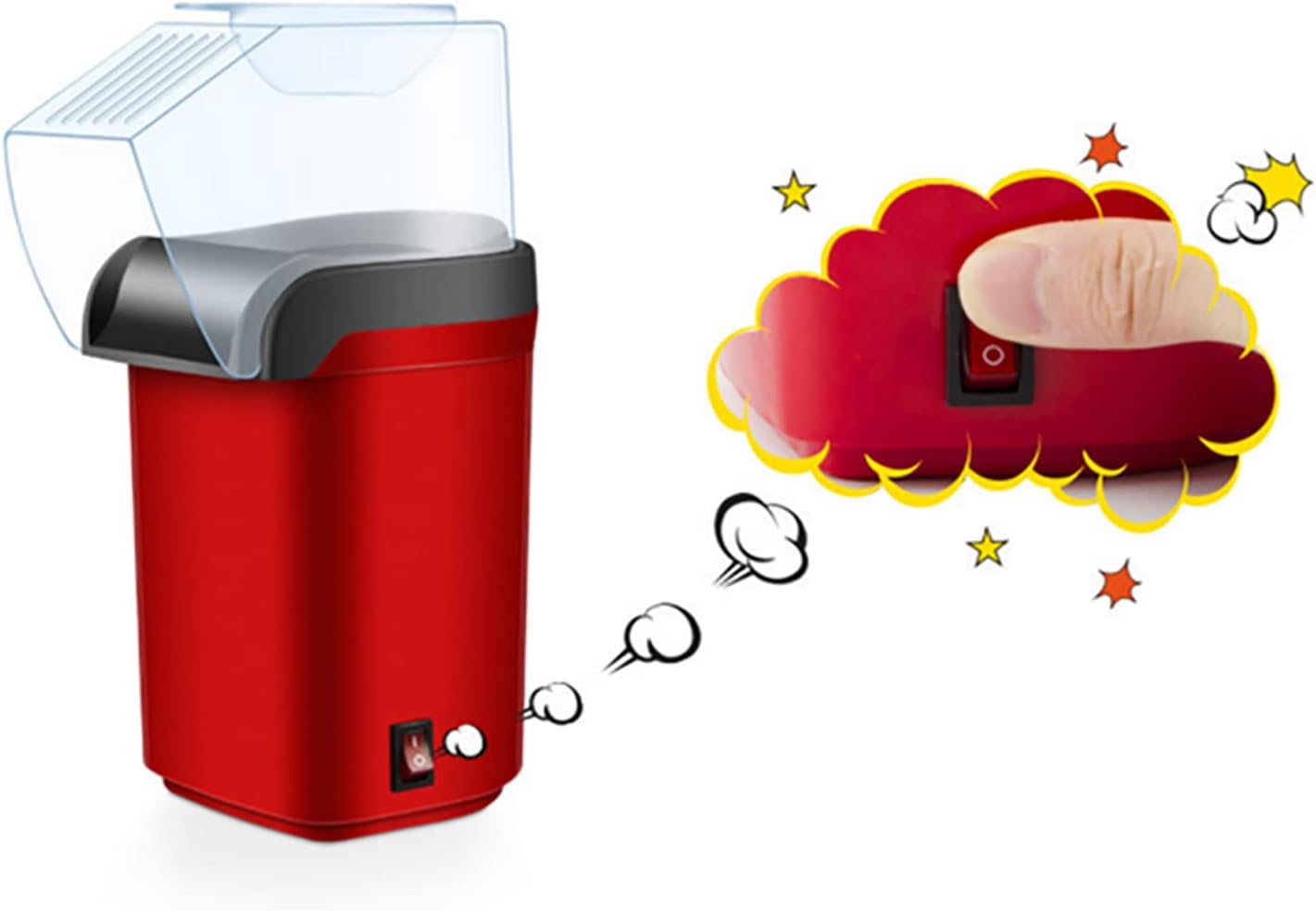 Maquina electrica para hacer palomitas 1200W