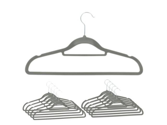 Percha Terciopelo Suave Pack De 10 Unidades De 42cm