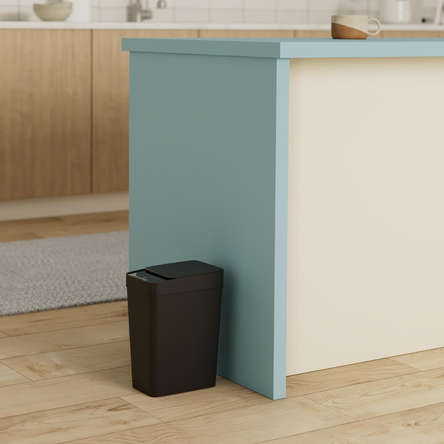 Basurero Inteligente De Baño Con Tapa Sensor