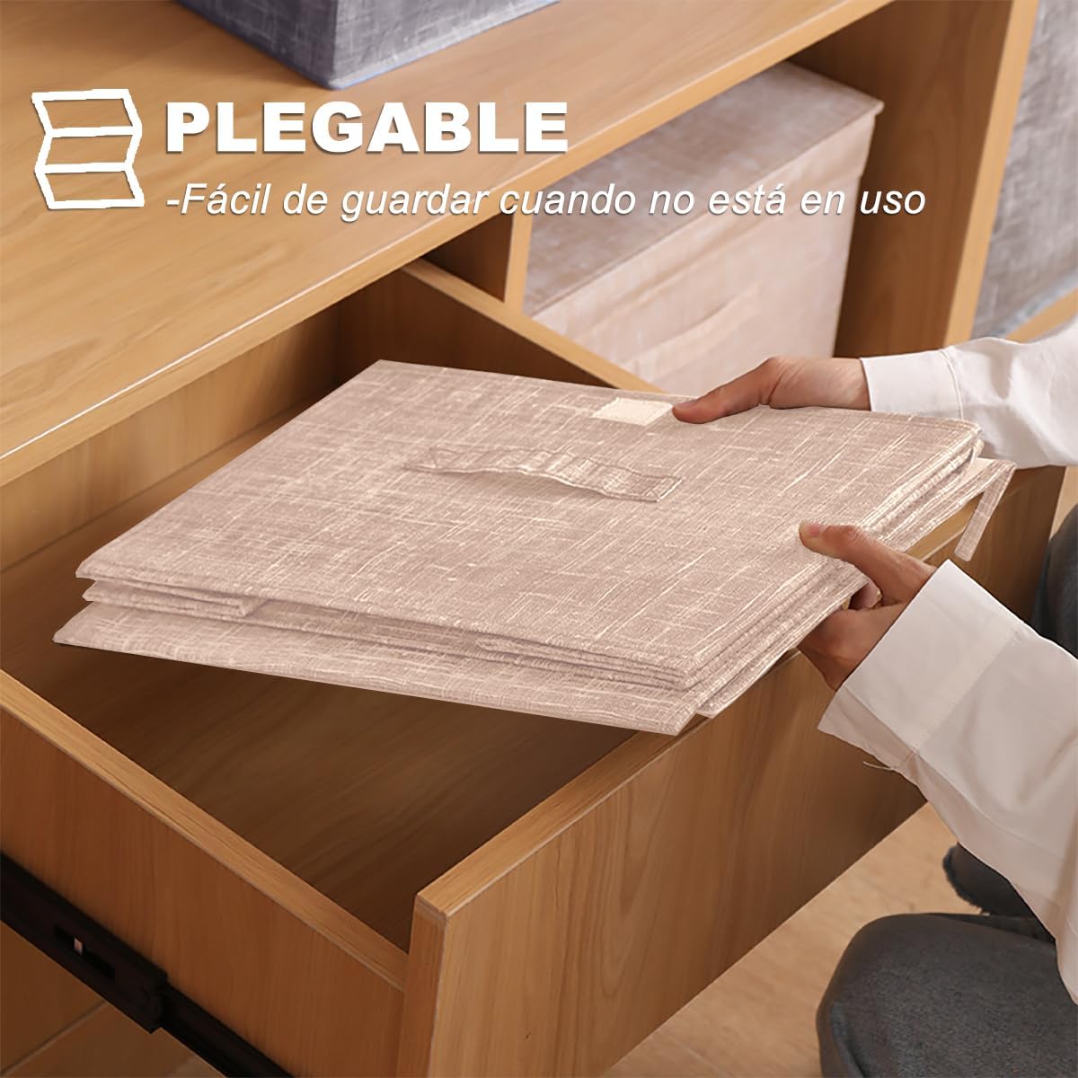 Caja organizadora de tela 60x40x30