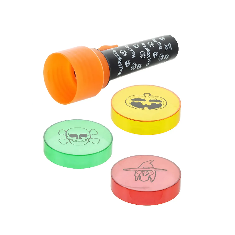 Linterna Proyector Halloween 3 Filtros