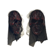Máscara De Halloween De Calavera Con Pelo