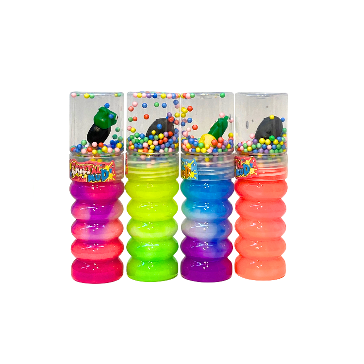 Caja X6 Unidades Slime Con Confetti Brainrot