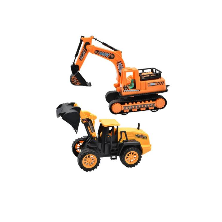 Maquina De Trabajo Y Retroexcavadora En Burbuja 43x12x9cm