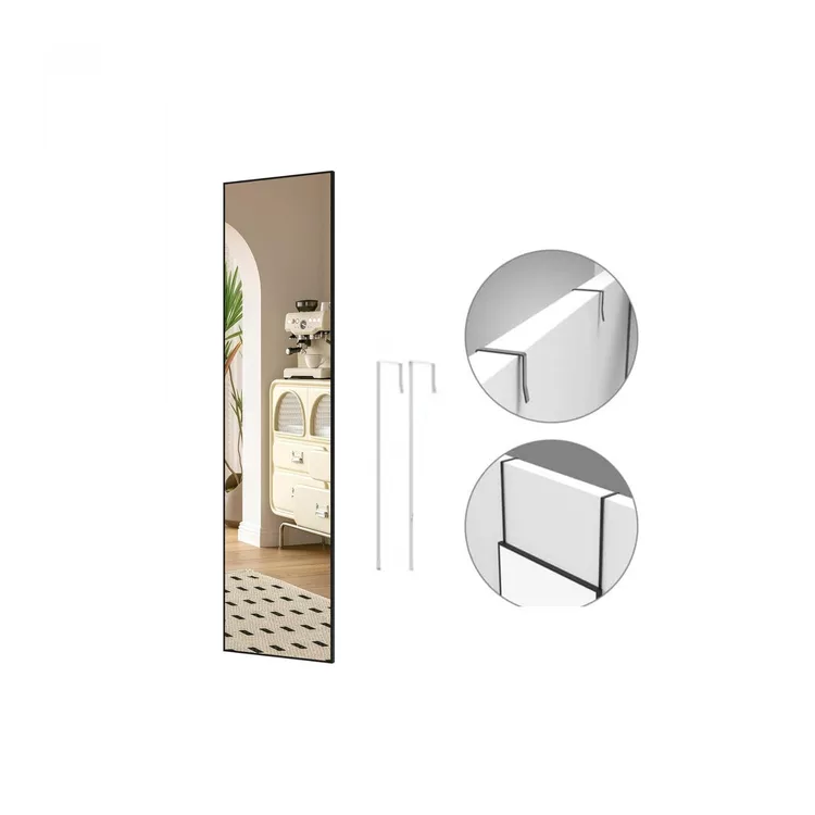 Espejo Con Ganchos Para Puerta 120x30x3cm Varios Colores