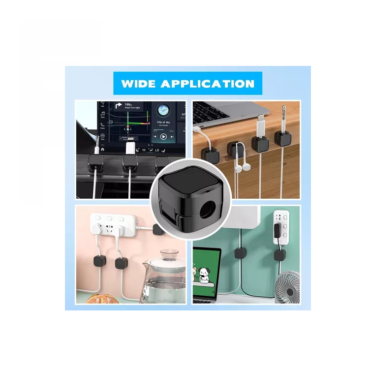 Organizador De Cable Adhesivo Ordenar Escritorio X6 Unidades