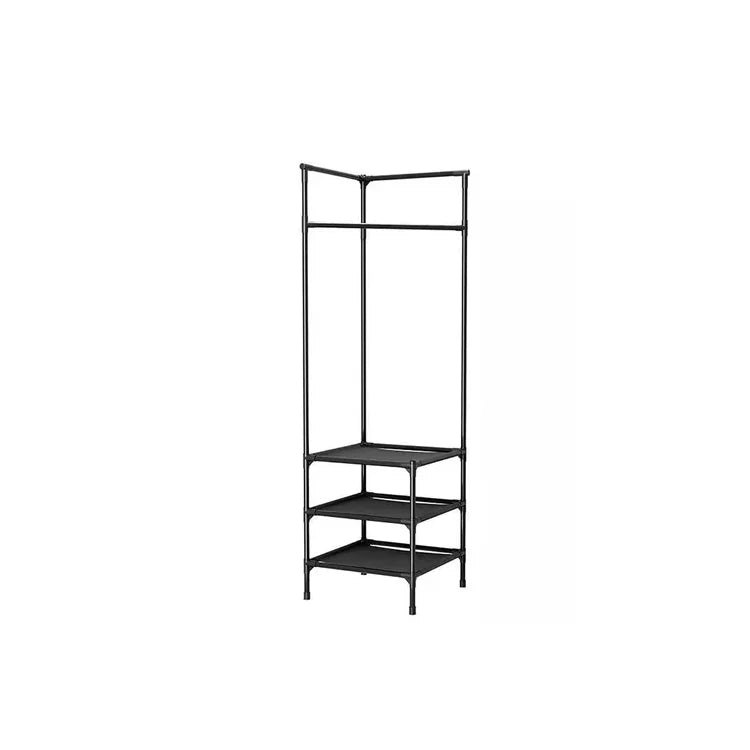 Rack Perchero Organizador Esquinero Con Estantes Colgador De Ropa