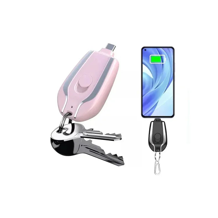 Power Bank Energia Portatil Tipo Llavero 1000 Mha De Tipo C