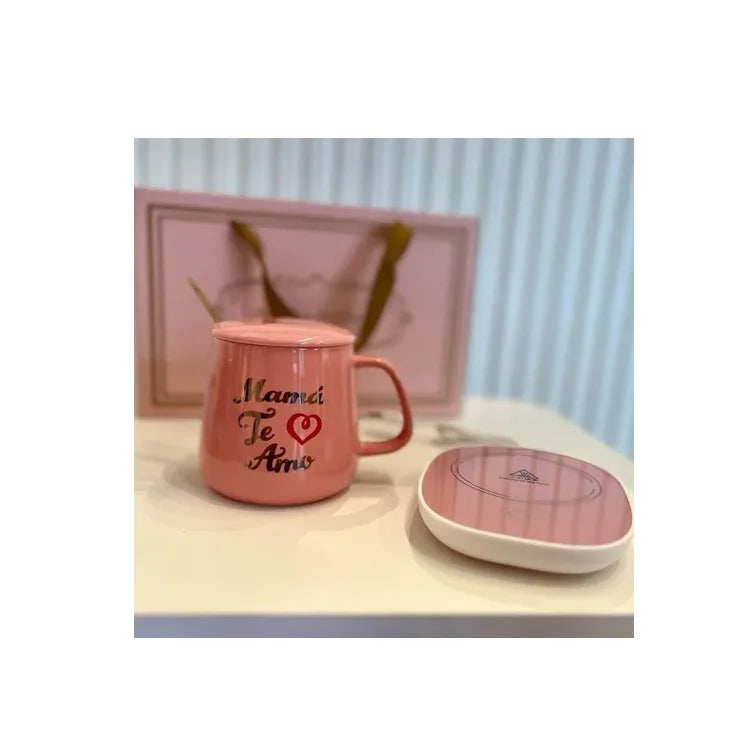 Taza Calentadora De Cerámica De Las Madres Feliz Día Mamá