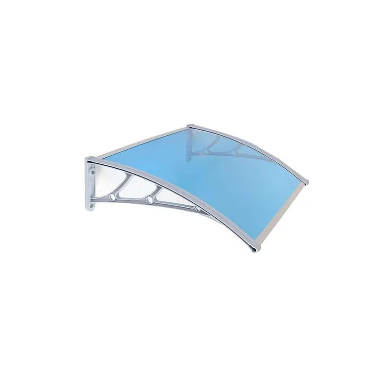 Alero Blanco De 95 X 80cm Toldo Azul Policarbonato