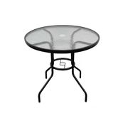 Mesa de vidrio redonda