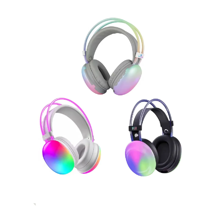 Auriculares Bluetooth Disco Pulse Con Luces Rgb Mm-8313