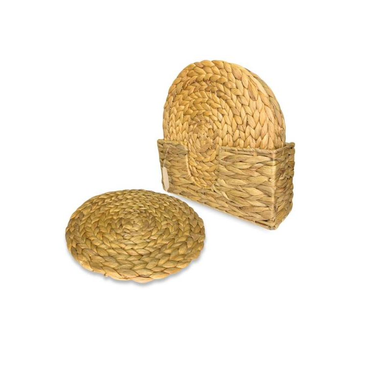 vSet De Individuales De Ratán En Cesto 7pcs