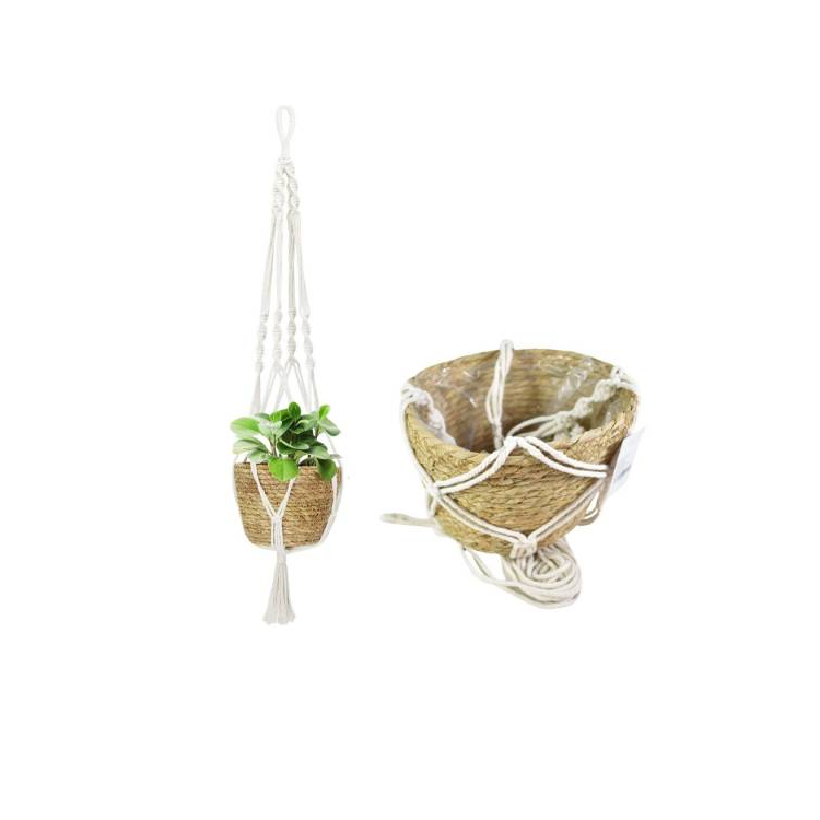 Maceta Colgante De Ratán 60cm