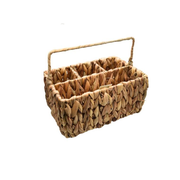 Organizador De Ratán Con Asa 25x17x12cm.