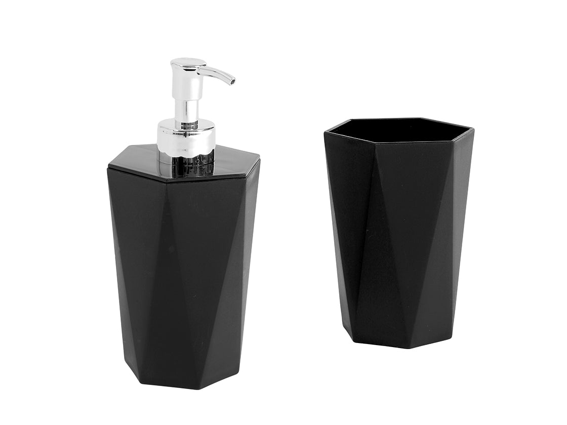Juego De Accesorios Moderno Con Diseño Geométrico De Baño