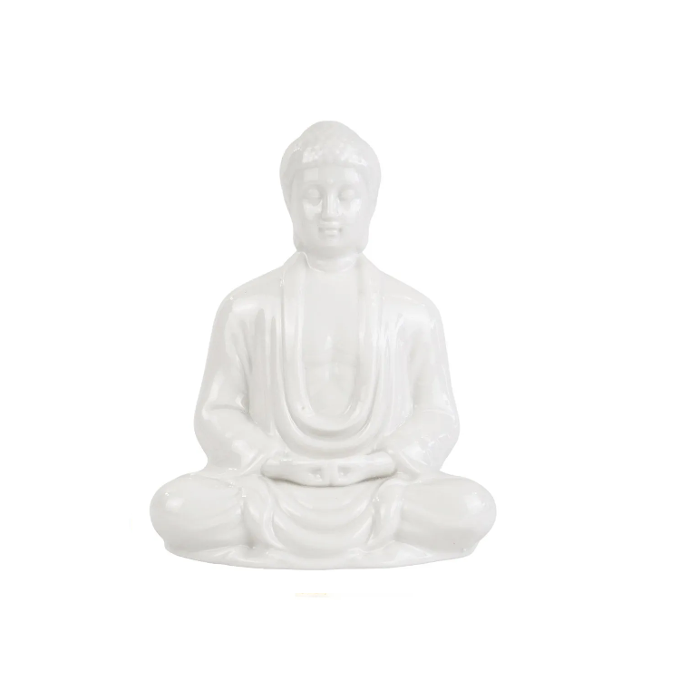 Buda Adorno Sentado Meditando Decoracion Relax 25cm